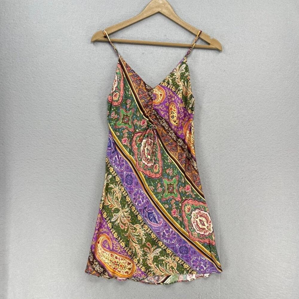 Zara Paisley Slip Dress